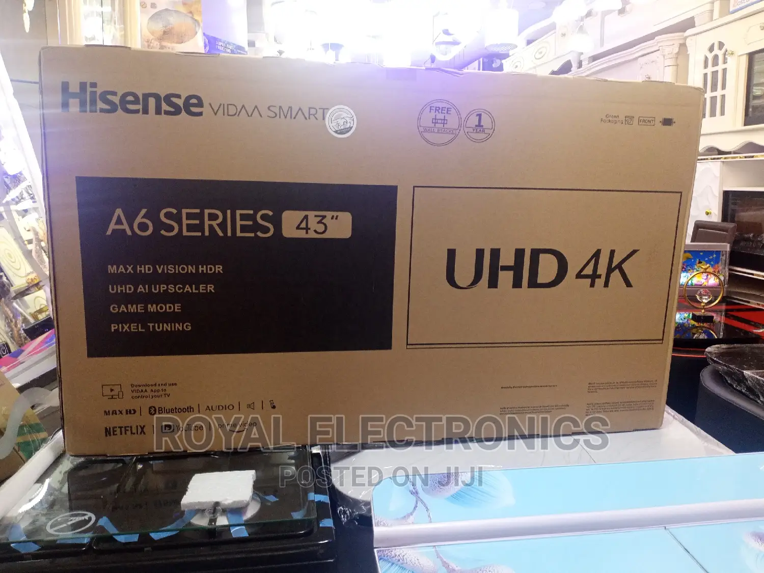 VIDAA Hisense 43 Inch A6H Series UHD Smart TV