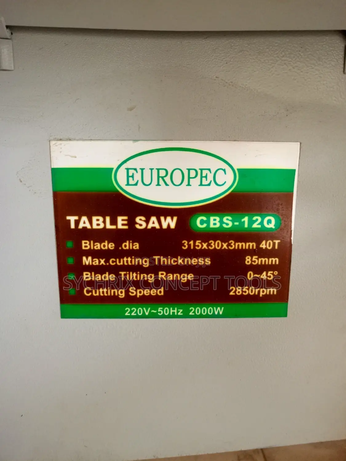 Table Saw CBS 120q