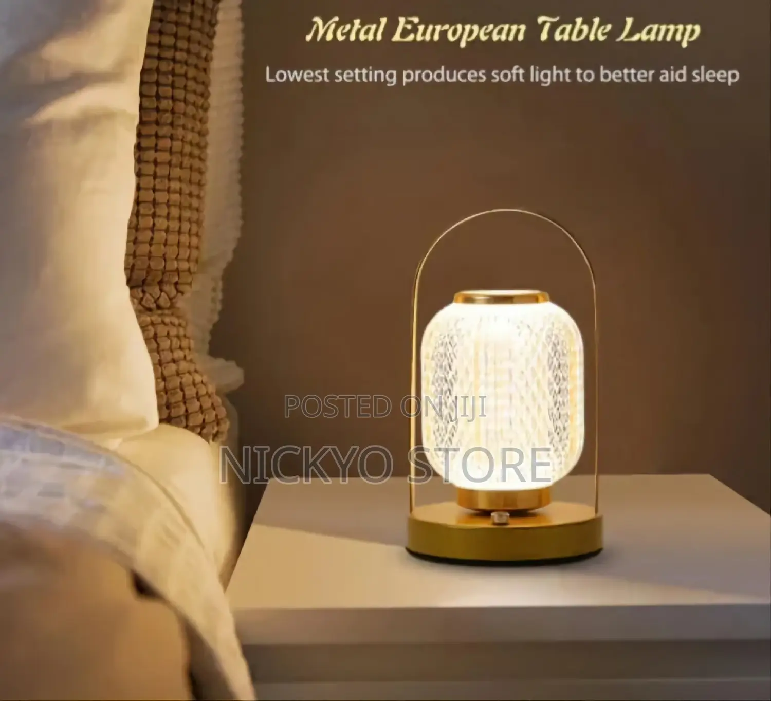 Retro Table Lamp LED Desk Lamp Dimmable for Bedroom/Study