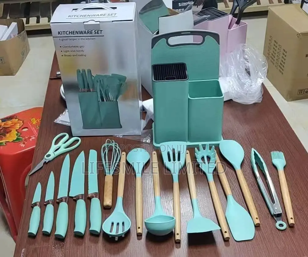 Silicon Knife and Cooking Spoon Set