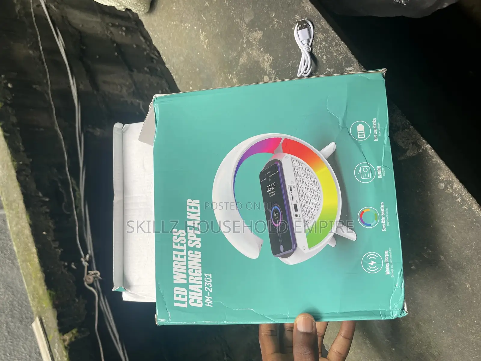 RGB Bluetooth Speaker With Wireless Charging