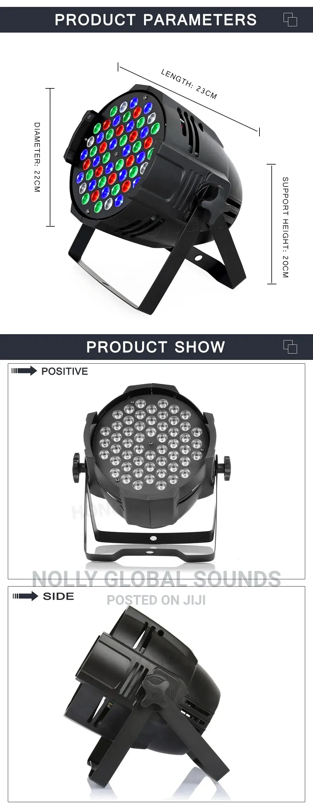 54x3w Stage Light RGBW Led Par DMX512 Stage Dj Disco Light