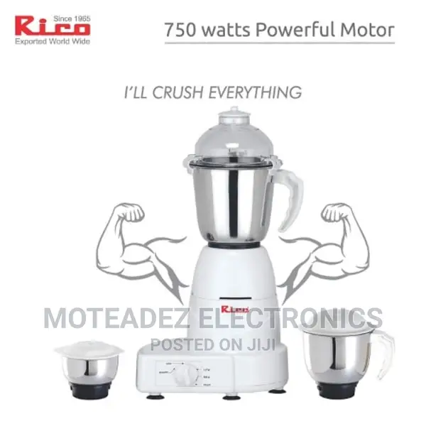 Rico 750w Multifunction Heavy Duty Mixer, Blender Grinder