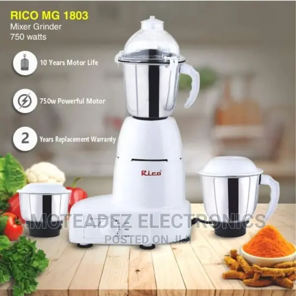 Rico 750w Multifunction Heavy Duty Mixer, Blender Grinder