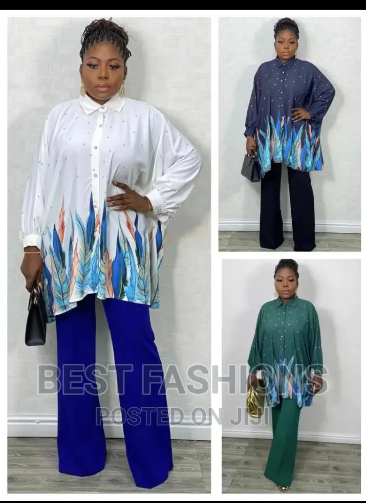 Cute Ladies Bubu Top and Trousers