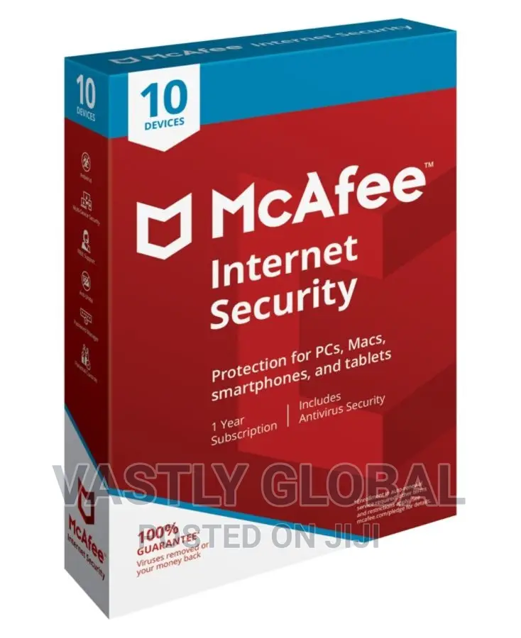McAfee Internet Security 10 Devices 1 Year
