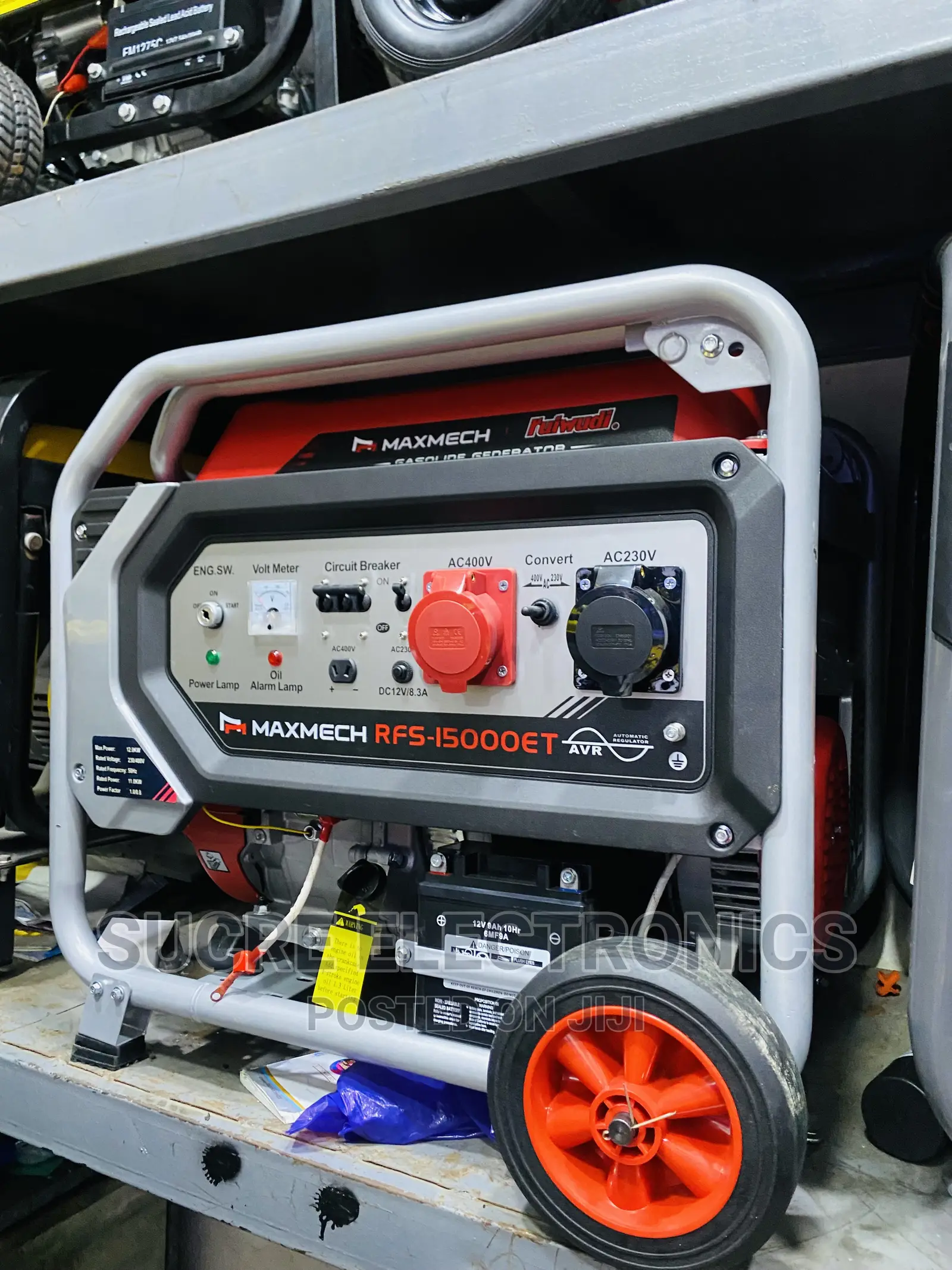 12kva Maxmech RFS15000ET Three Phase Petrol Generator
