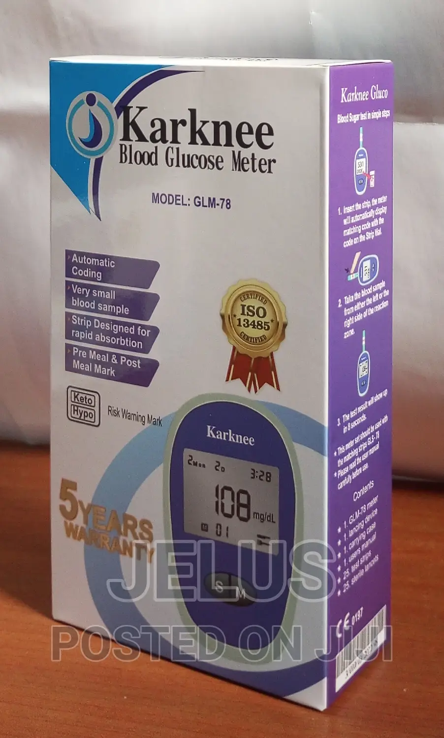 Karknee Glucometer GLM-78 With 25 Free Strips