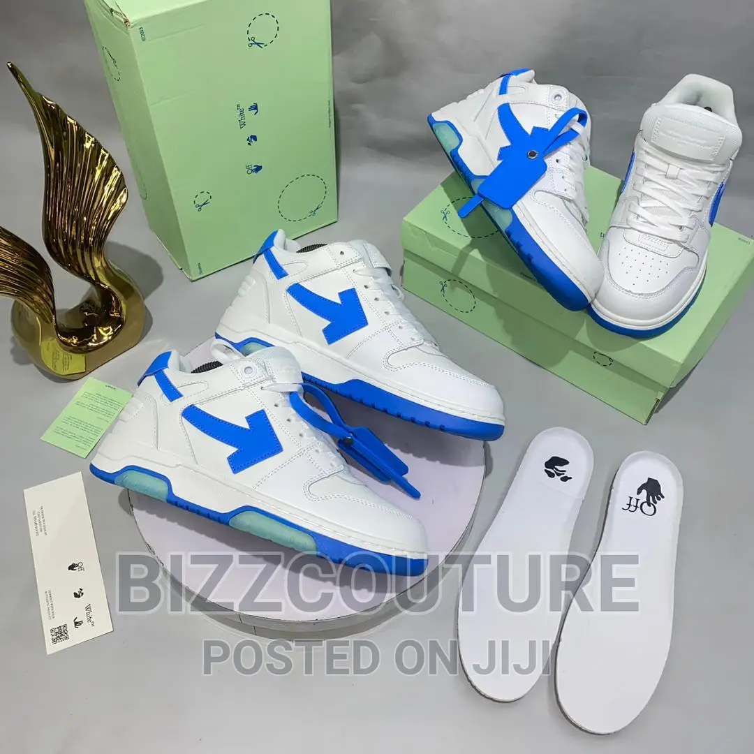 Original OFF-WHITE Blue/White Sneakers Available in Store