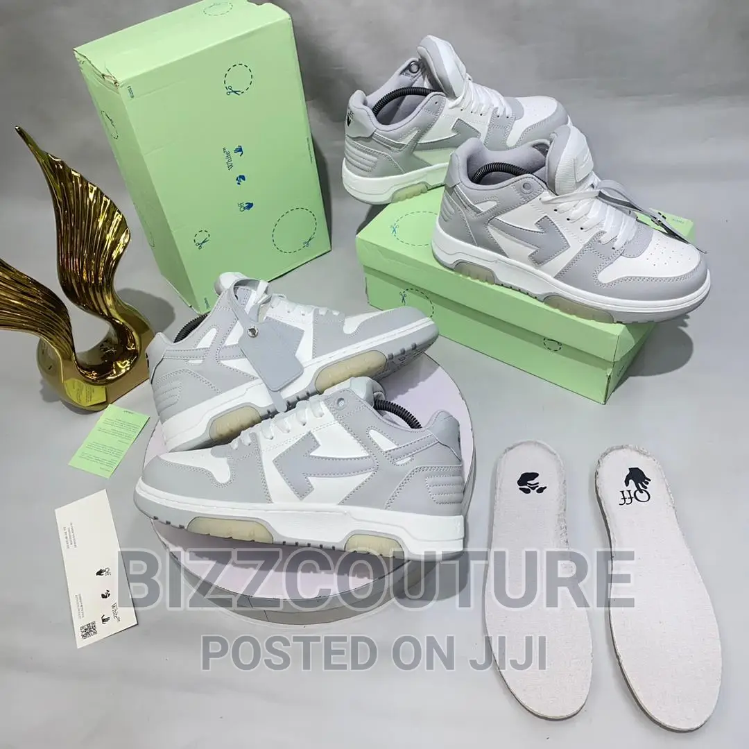 Original OFF-WHITE Gray Sneakers Available in Store