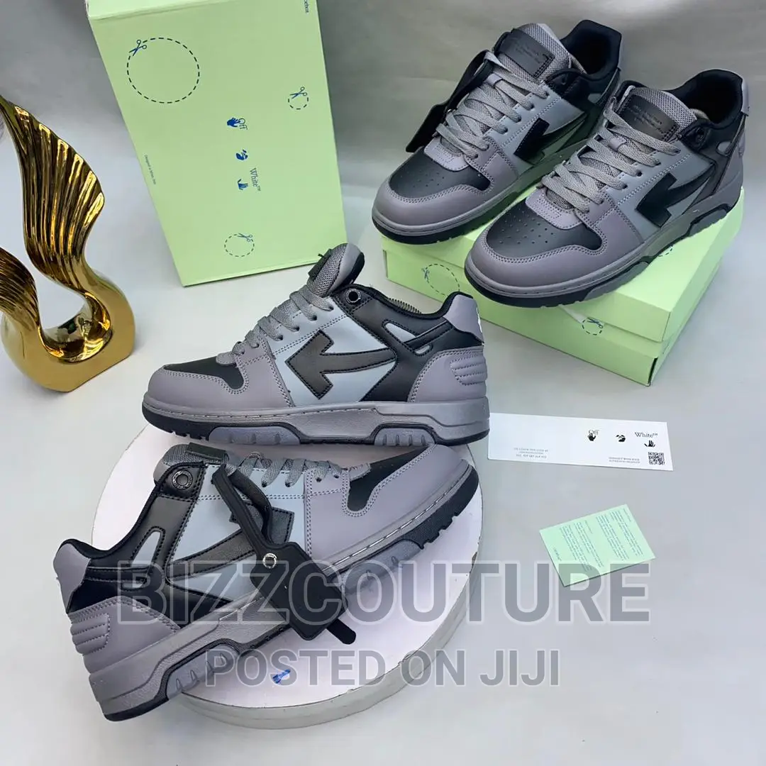 Original OFF-WHITE Gray Sneakers Available in Store