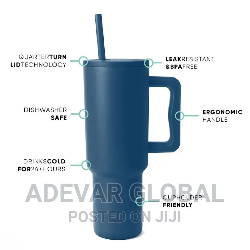 Thermos Water Tumbler With Handle Water Bottle With Straw