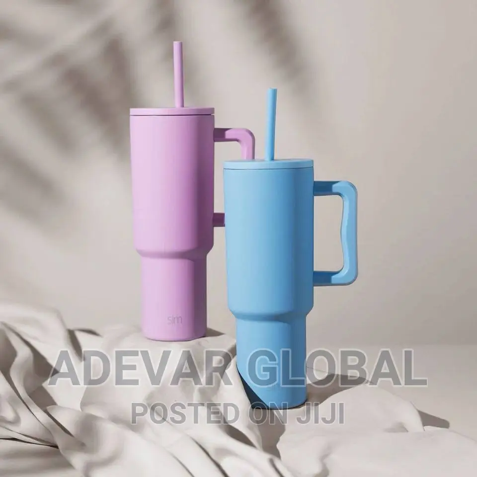 Thermos Water Tumbler With Handle Water Bottle With Straw