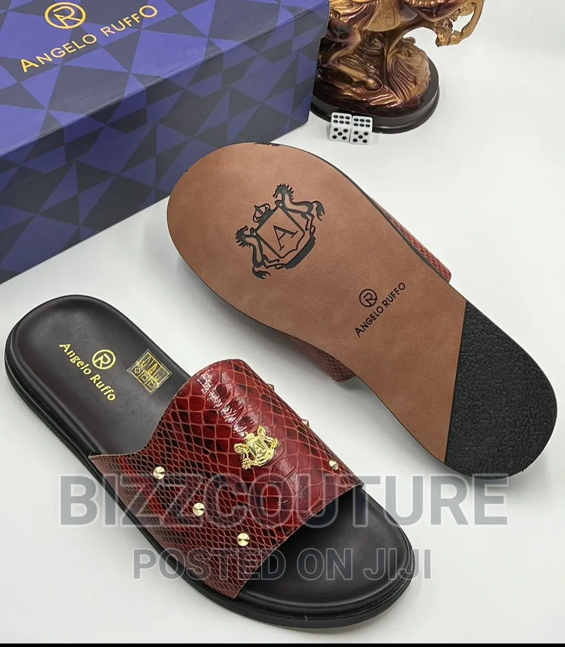 Original Italian ANGELO RUFFO Slippers Available in Store