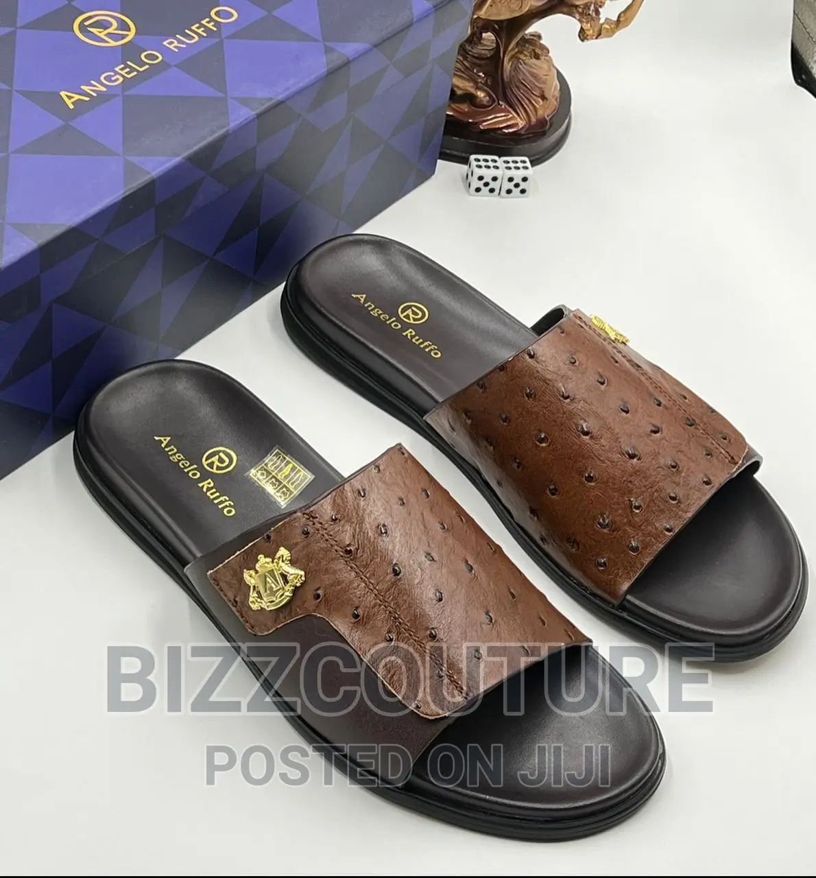 Original Italian ANGELO RUFFO Slippers Available in Store