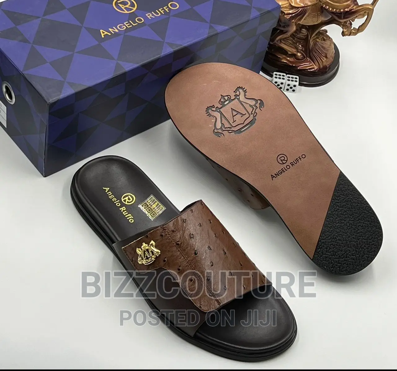 Original Italian ANGELO RUFFO Slippers Available in Store
