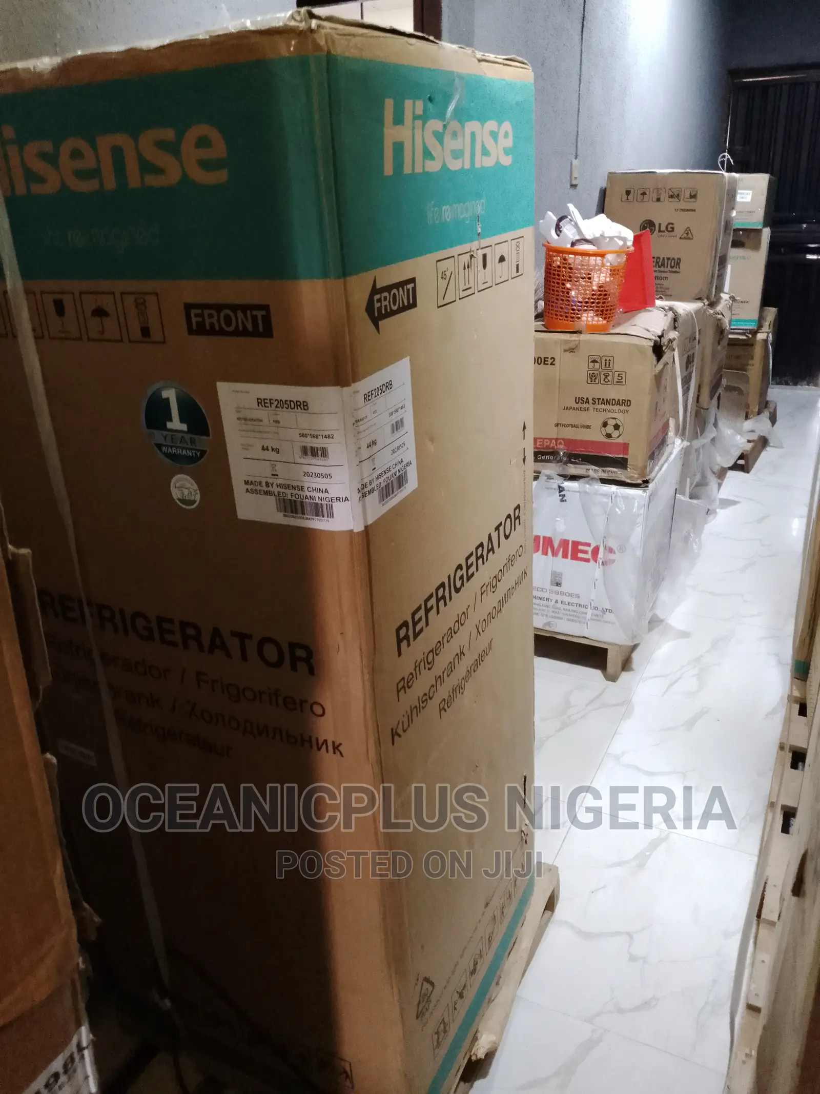 RED Hisense Top Mount Defrost Refrigerator With Dispenser