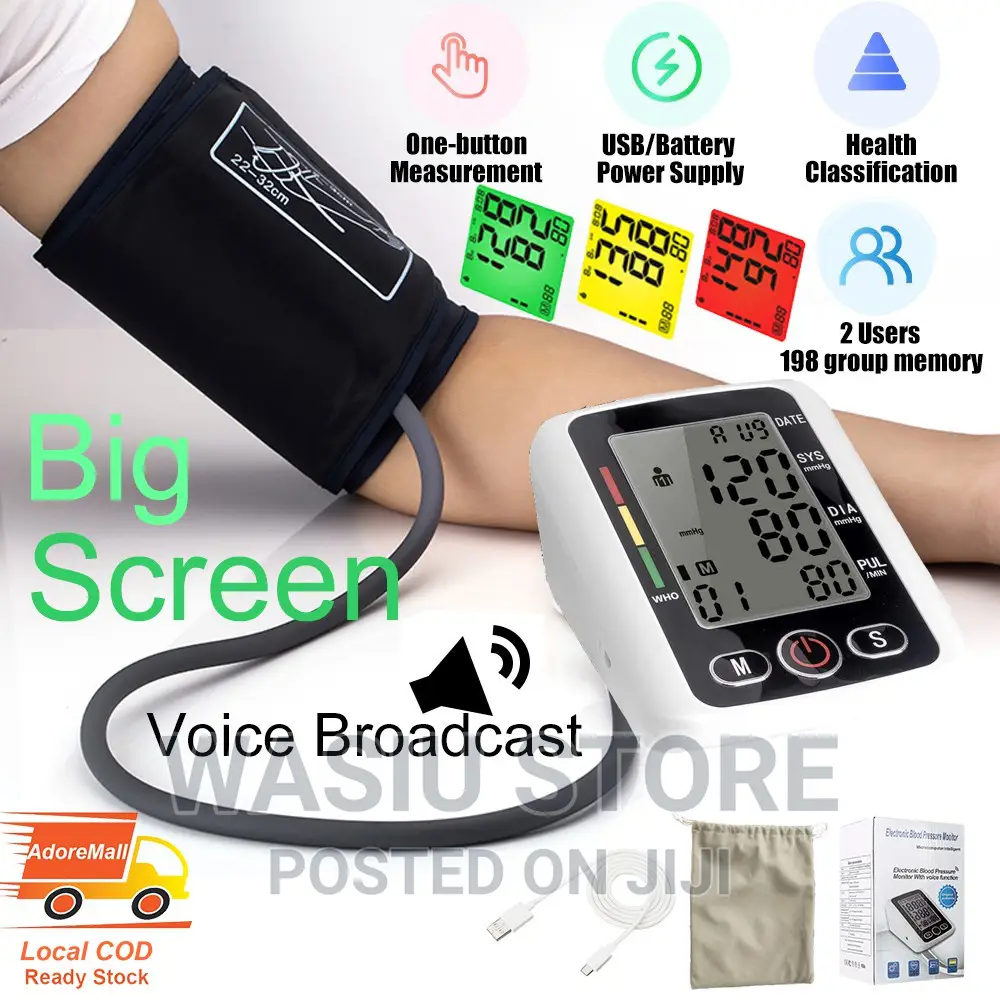 Electronic Blood Pressure Monitor With Voice Function