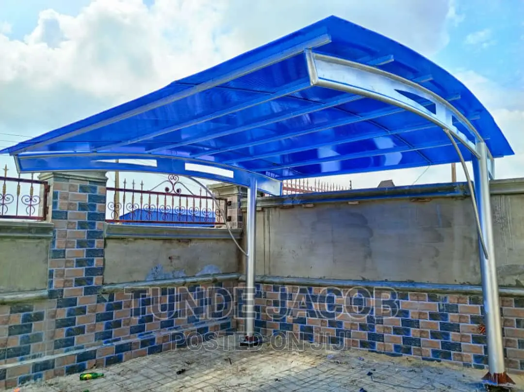 Carport 5m By 5m Made With Dampalor Sheet And H Beem Iron