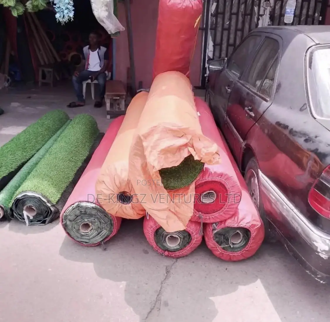 Carpet Grass Rug Sold in Square Meters and Rolls Too