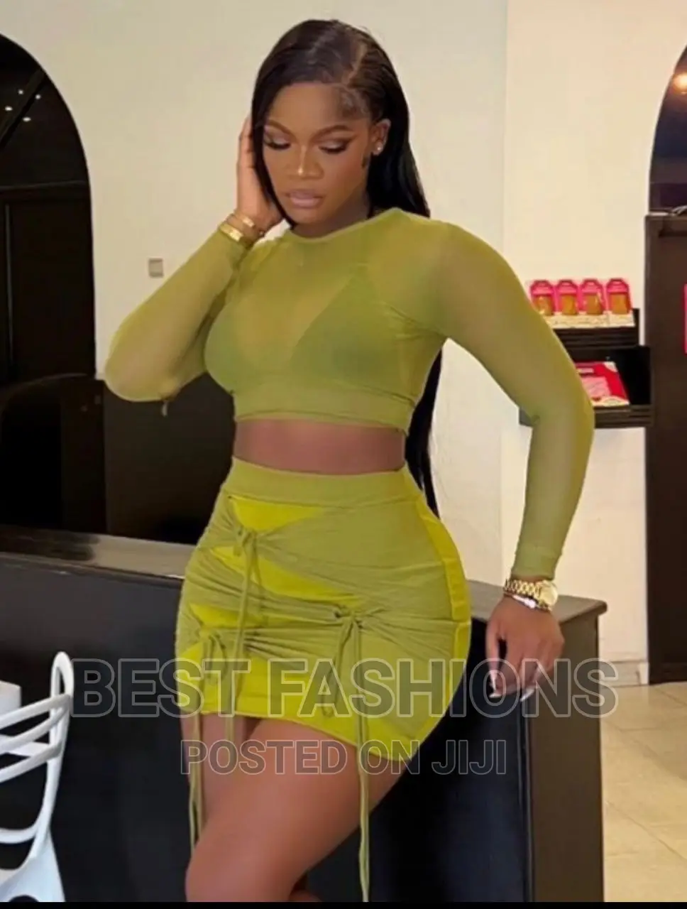 Cute Ladies Short Bodycon 2 Piece