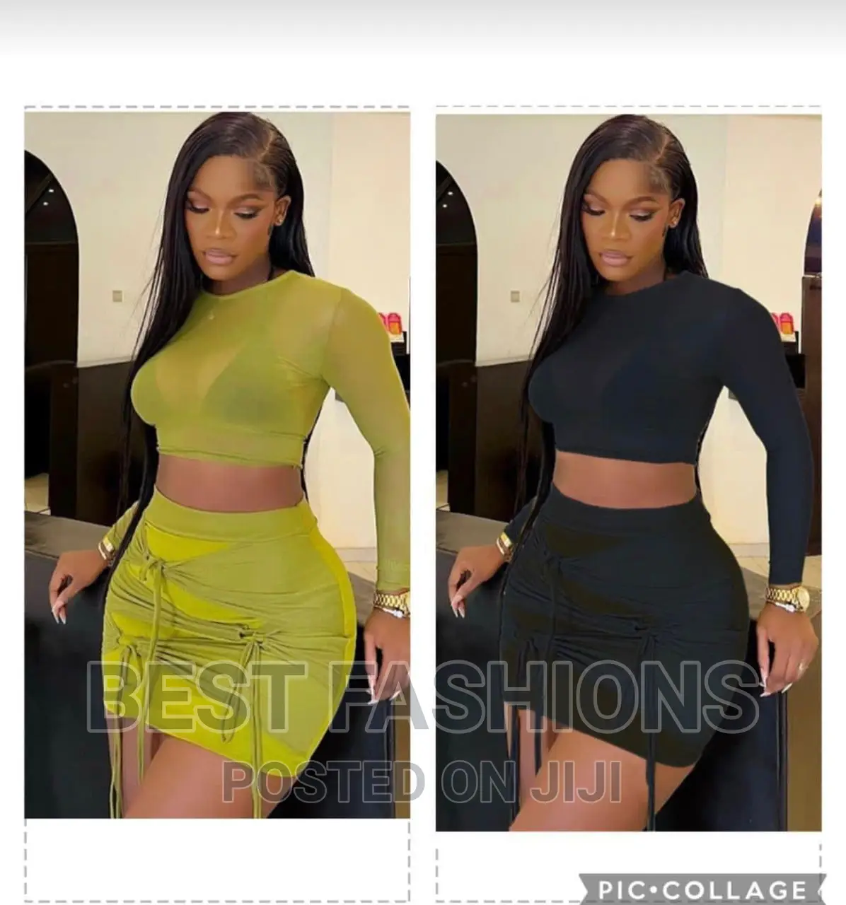 Cute Ladies Short Bodycon 2 Piece