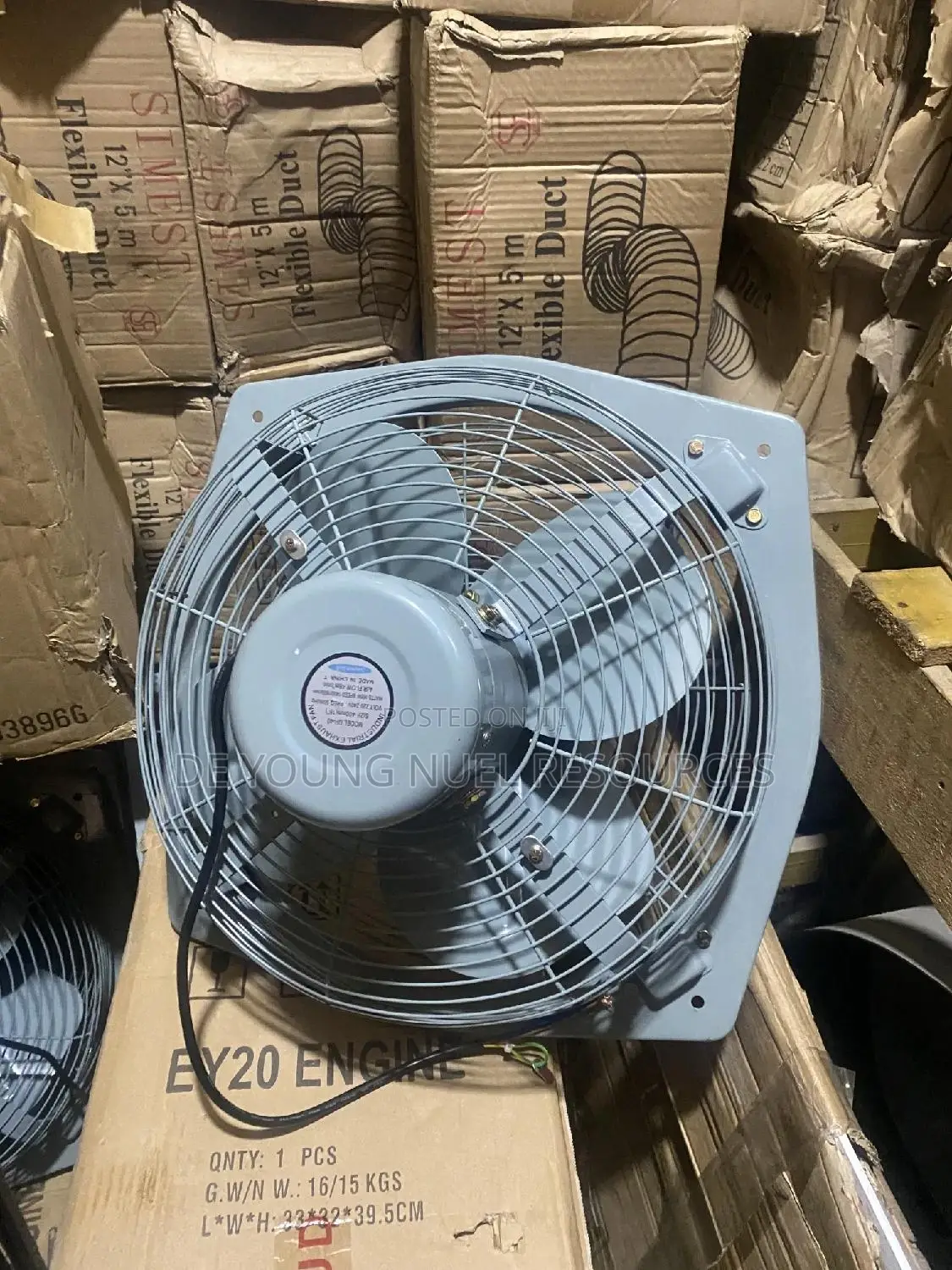 Industrial Exhaust Fan 16" Iron Body