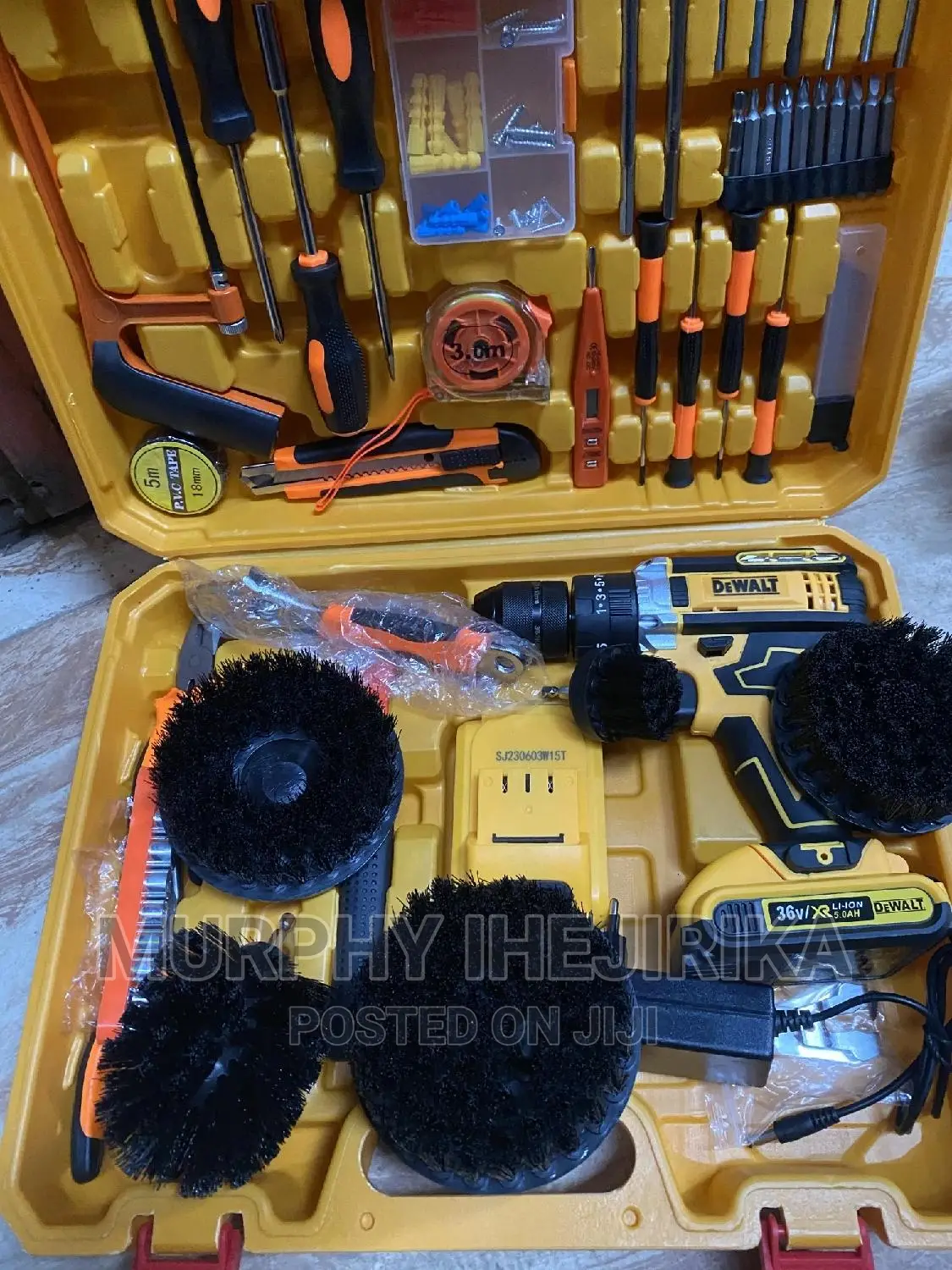 Dewalt Cordless Drill and Drill Brush
