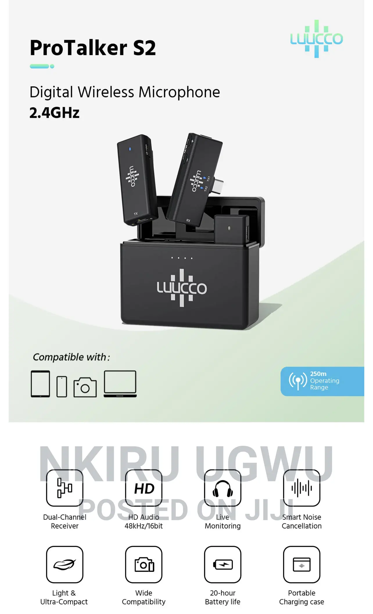 Luucco Protalkers2 Digital Wireless Microphone