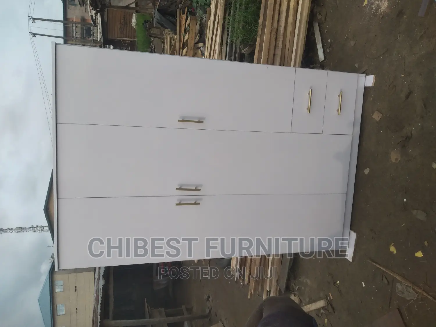 Wooden 3 Door Wardrobe Made With Quality Imported HDF Wood