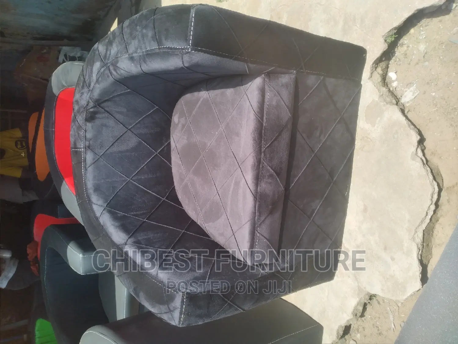 Quality Single Seater Upholstery Fabric Padded Sofa Chair