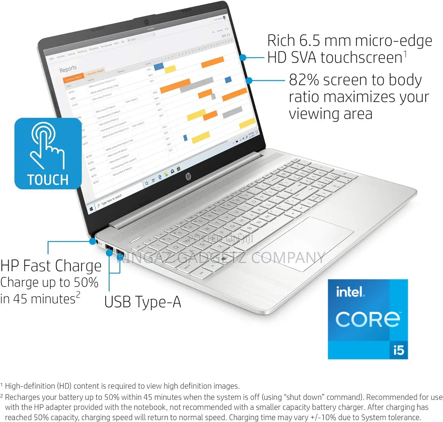 New Laptop HP 15 12GB Intel Core I5 SSD 512GB