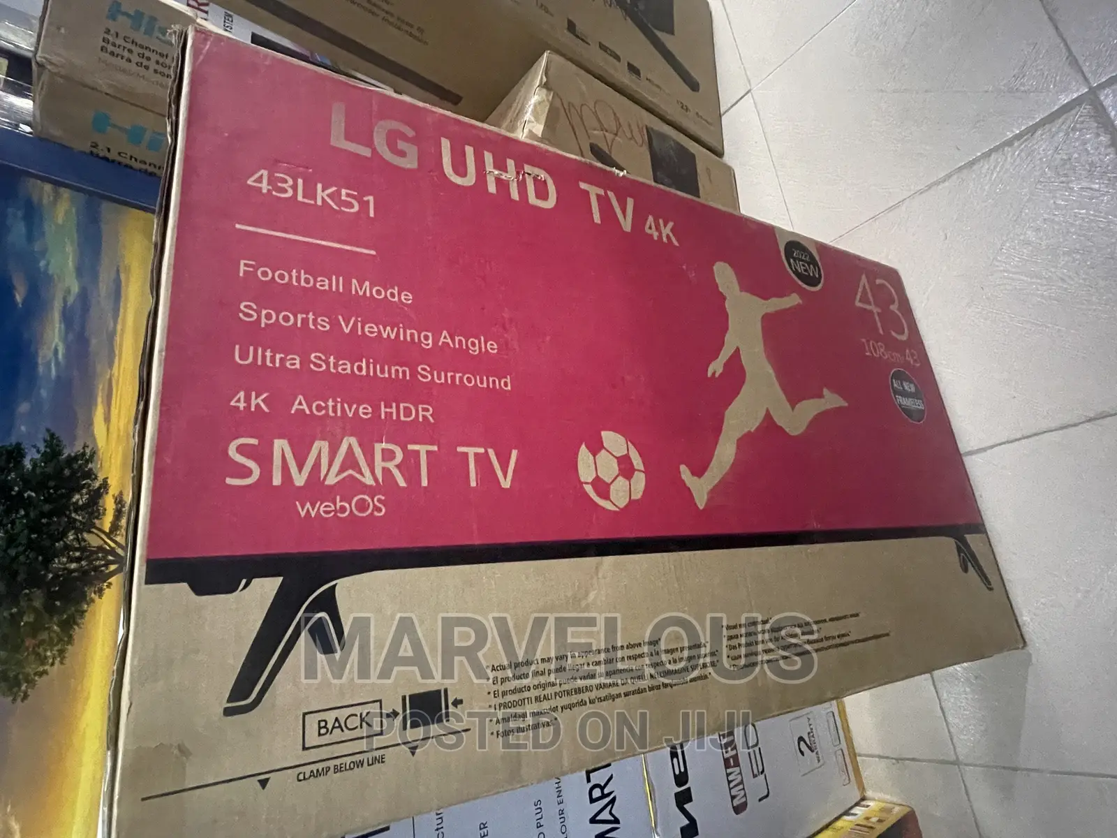 Brand New LG 43inch Full HD Smart Framless Television