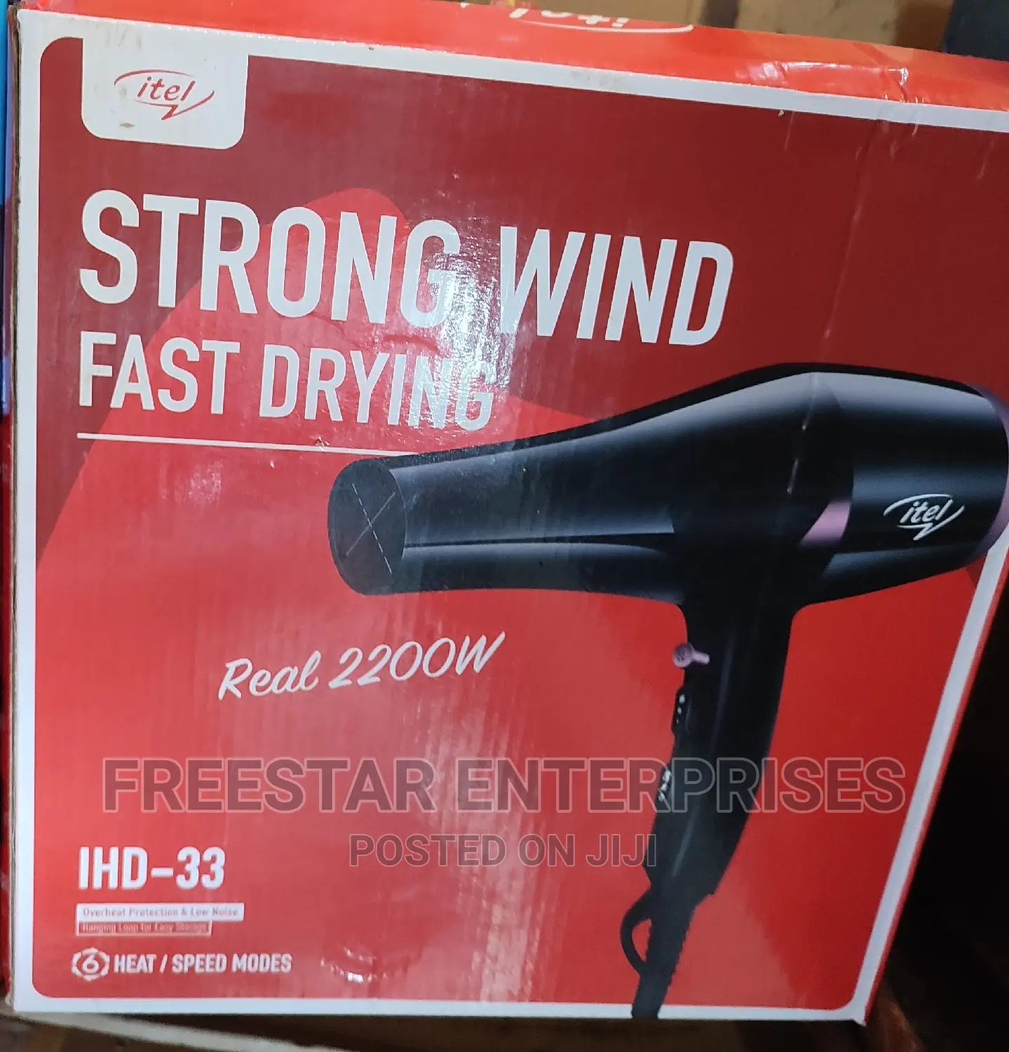Itel 2200W Dryer. Itel Hair Dryer. Itel Strong Wind Dryer.