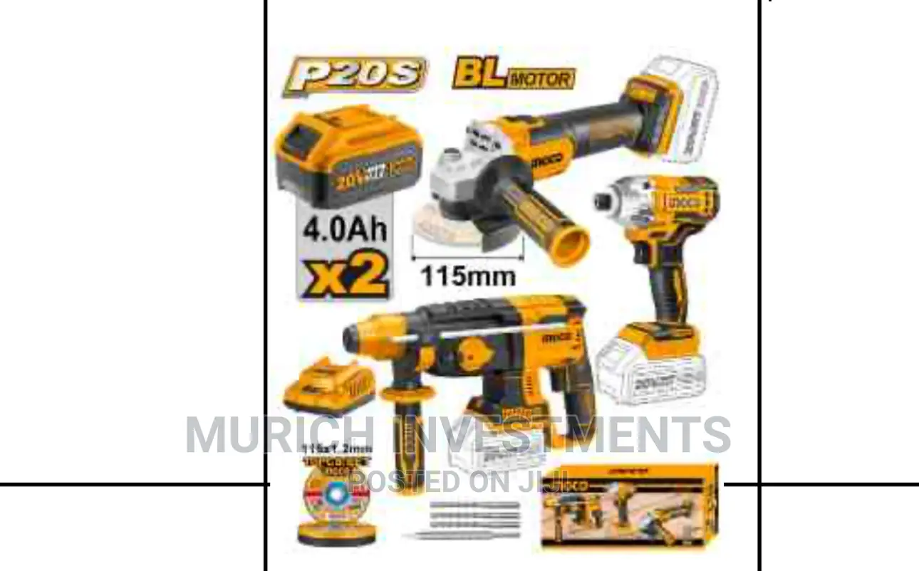 Ingco 3 in 1 Cordless Combo Kit COSLI230520