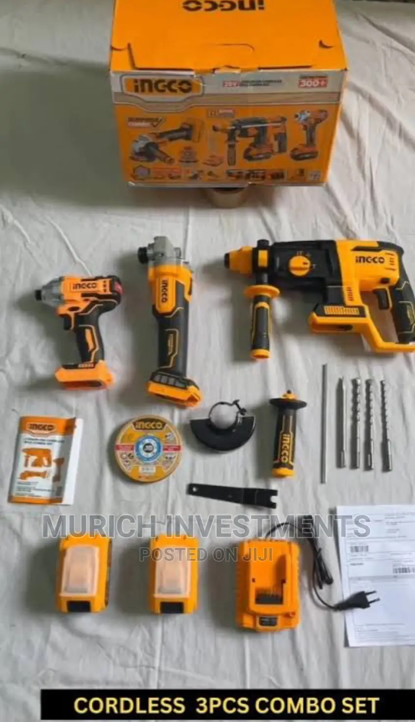 Ingco 3 in 1 Cordless Combo Kit COSLI230520