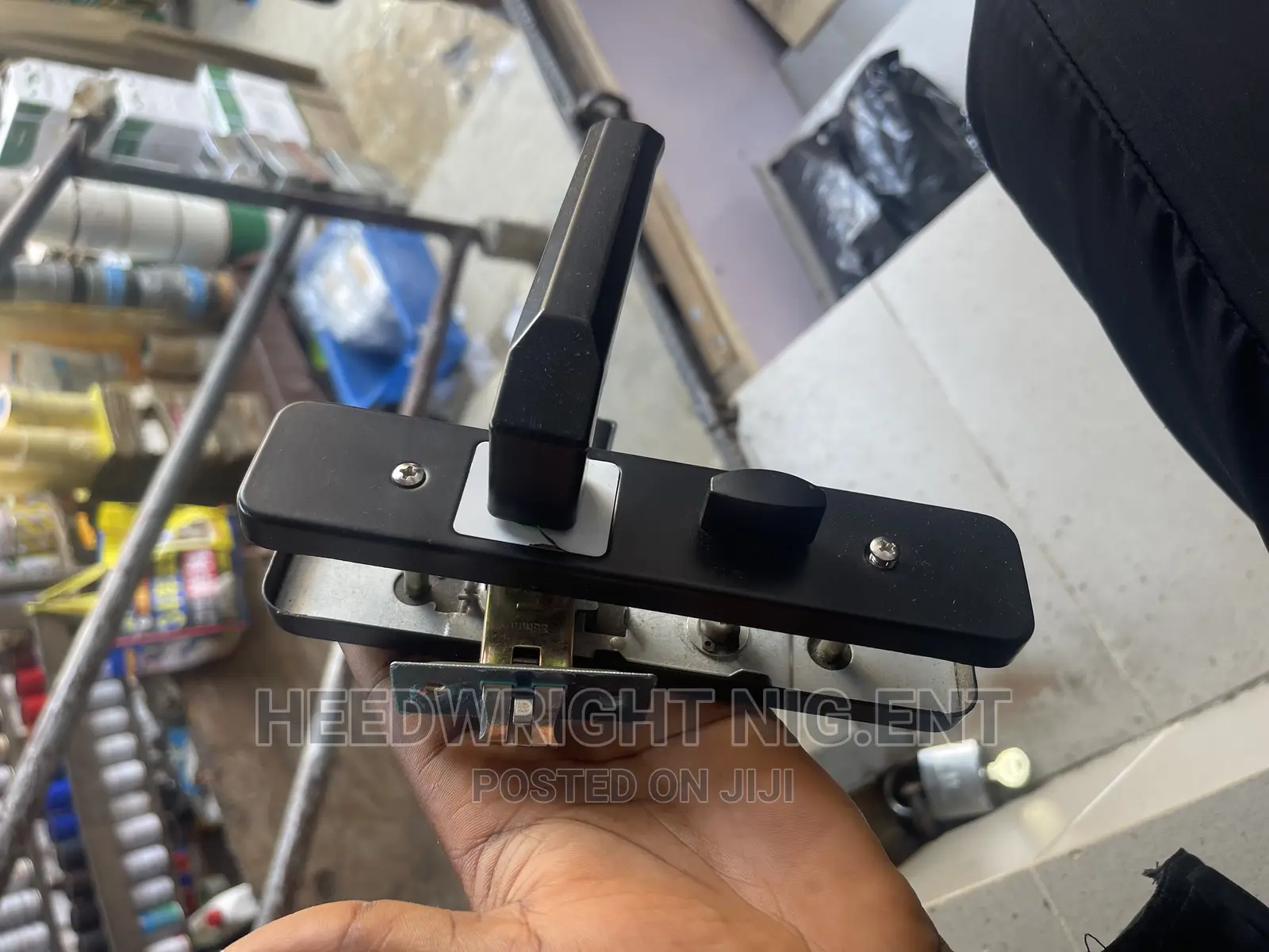 Matte Black Toilet Lever Knob Set