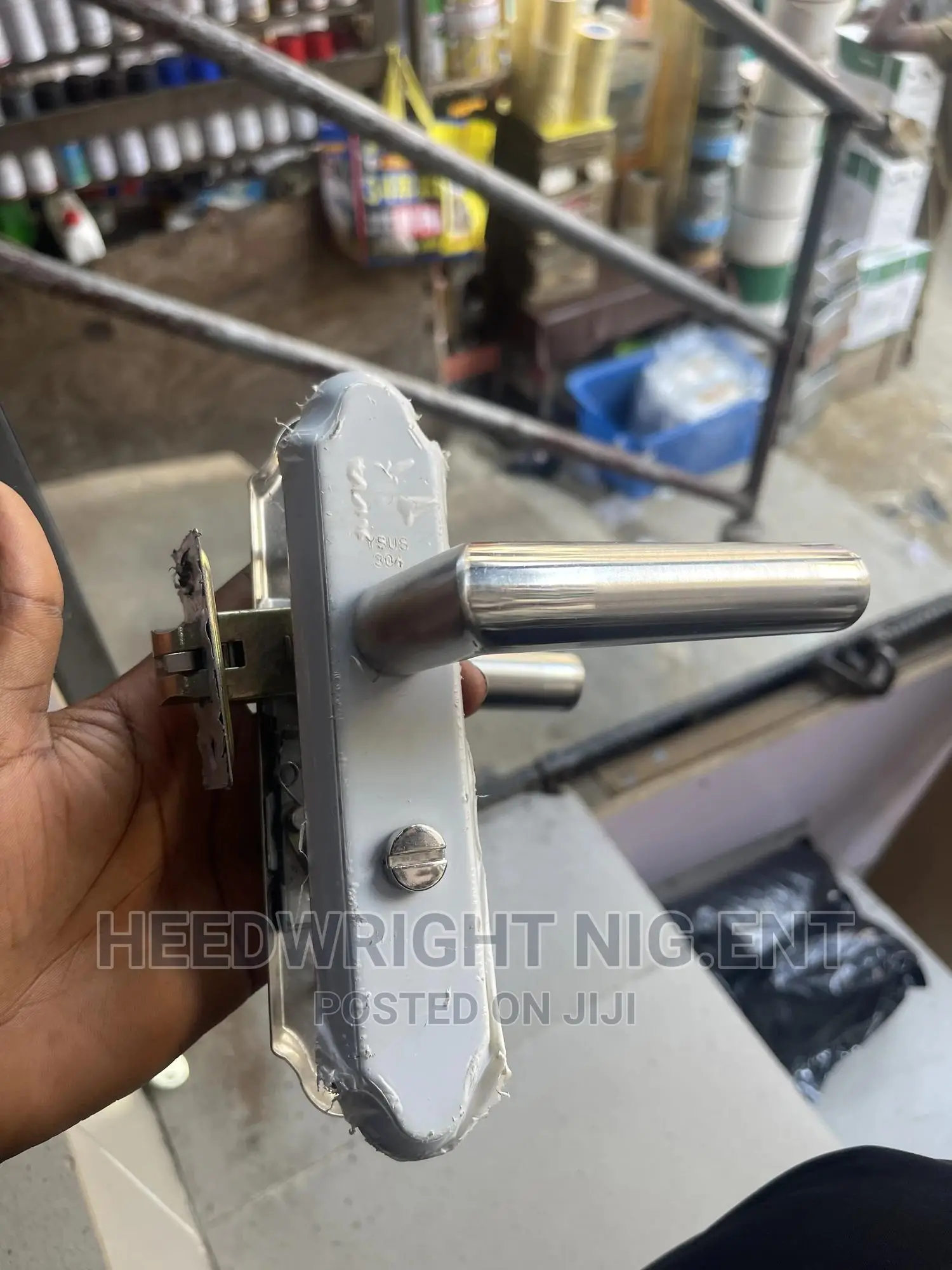 Stainless Steel Lever Knob Set