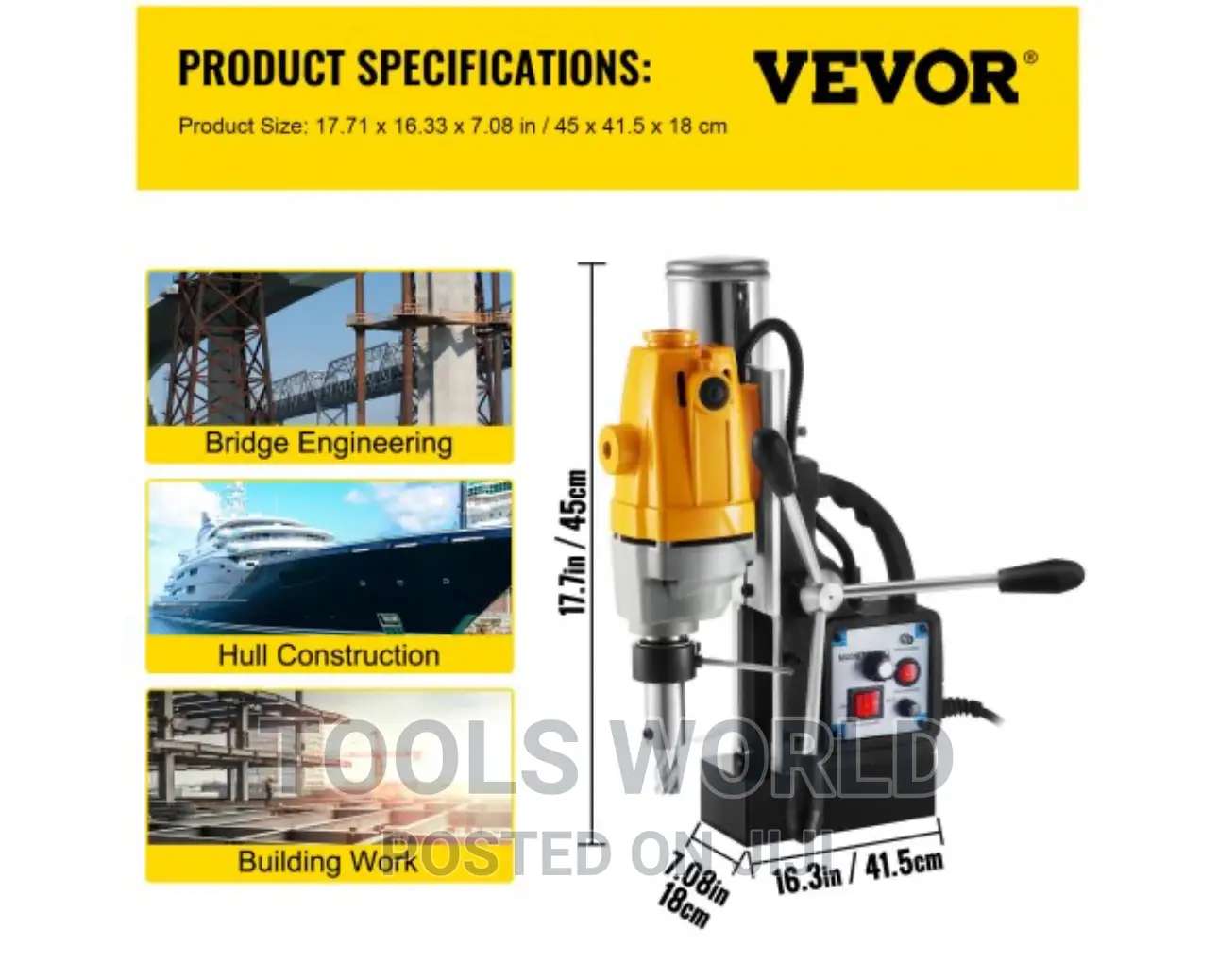 32mm Magnetic Drill Press Machine