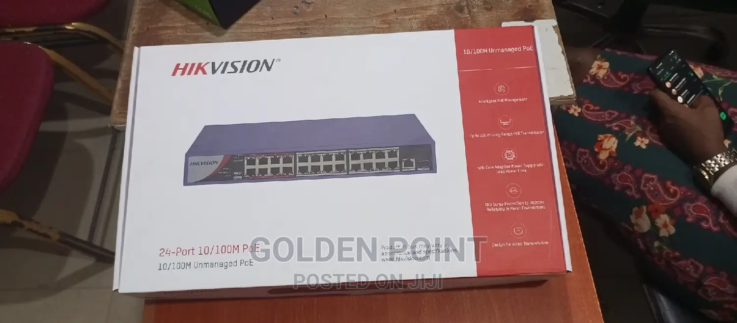 Hikvision Ds-3e0326p-E | 24port Unmanaged Poe Switch