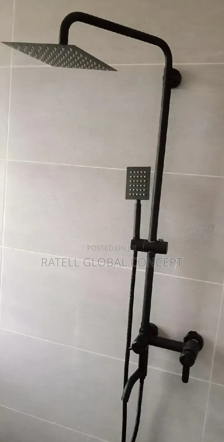 Huma Black Shower Mixer Set
