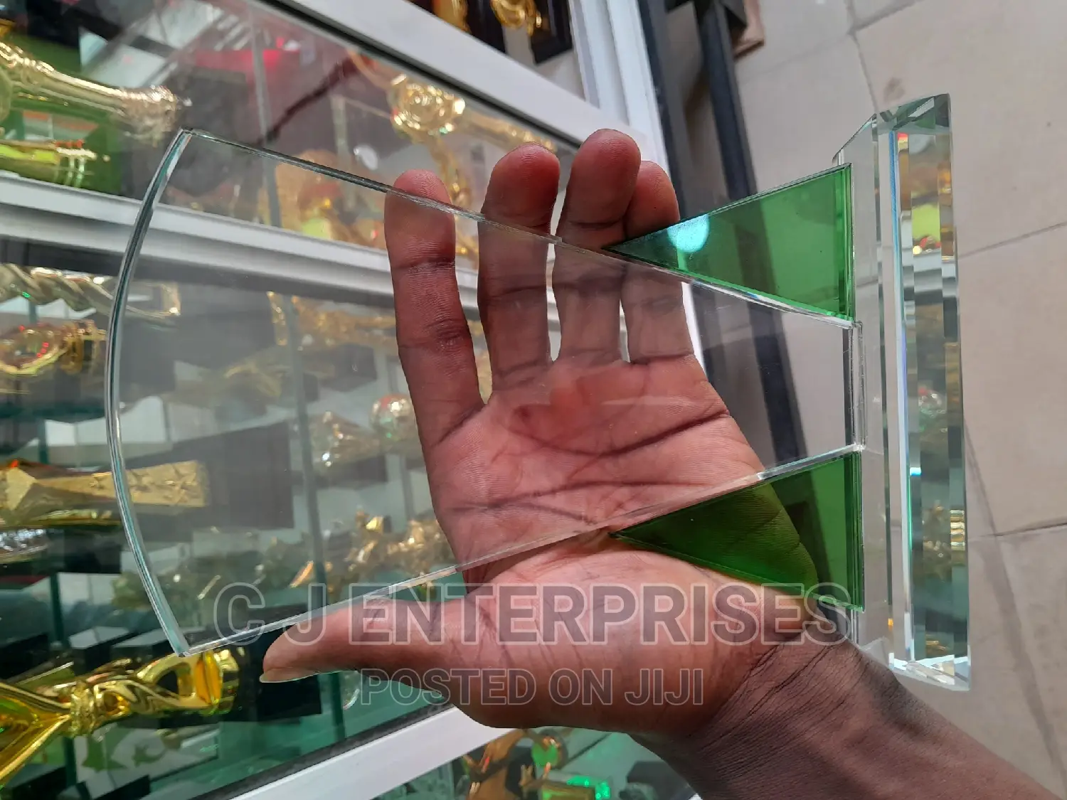 Crystal Glass Award Plaque S3