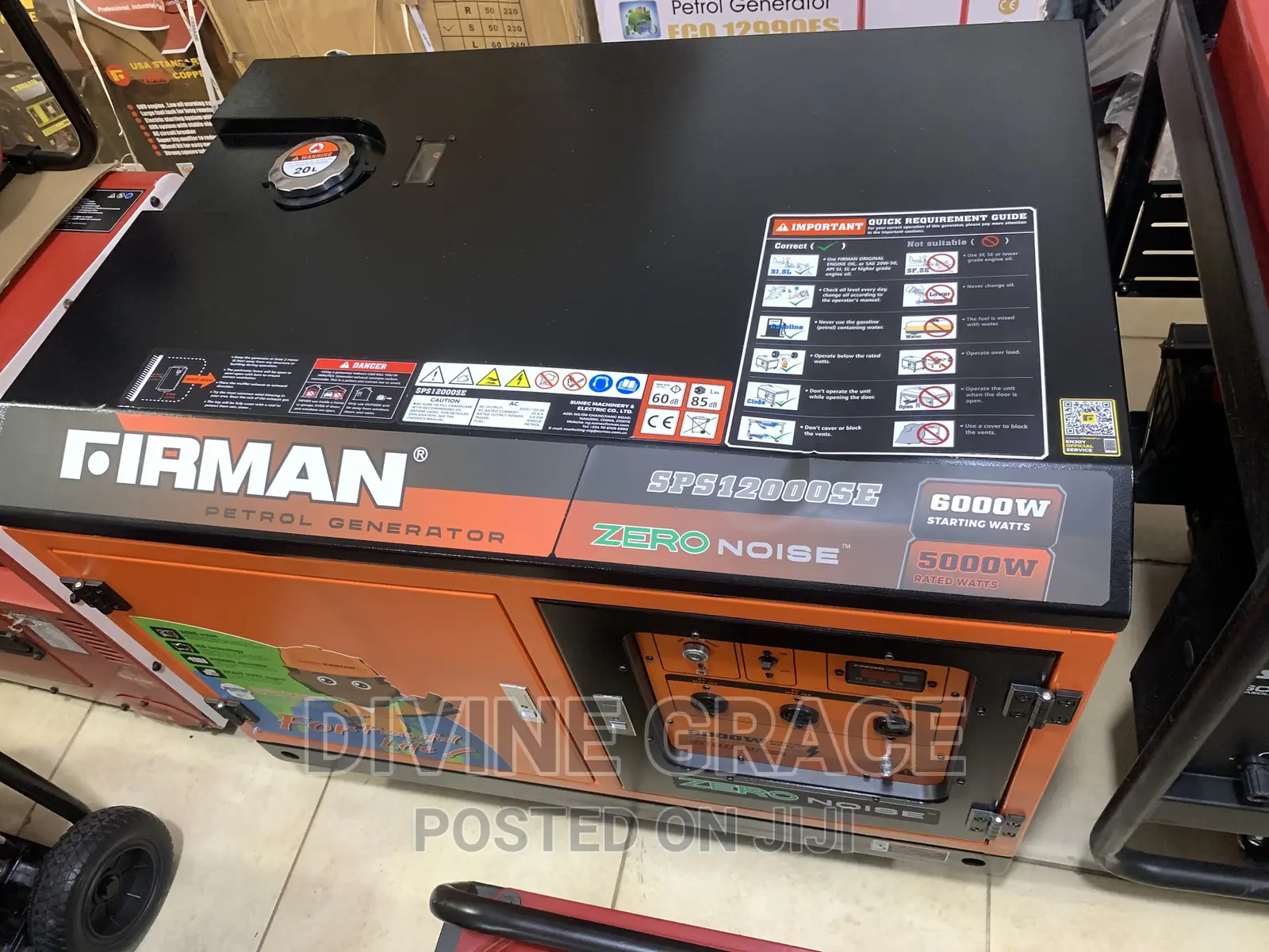 8kva Soundproof Petrol Firman Generator