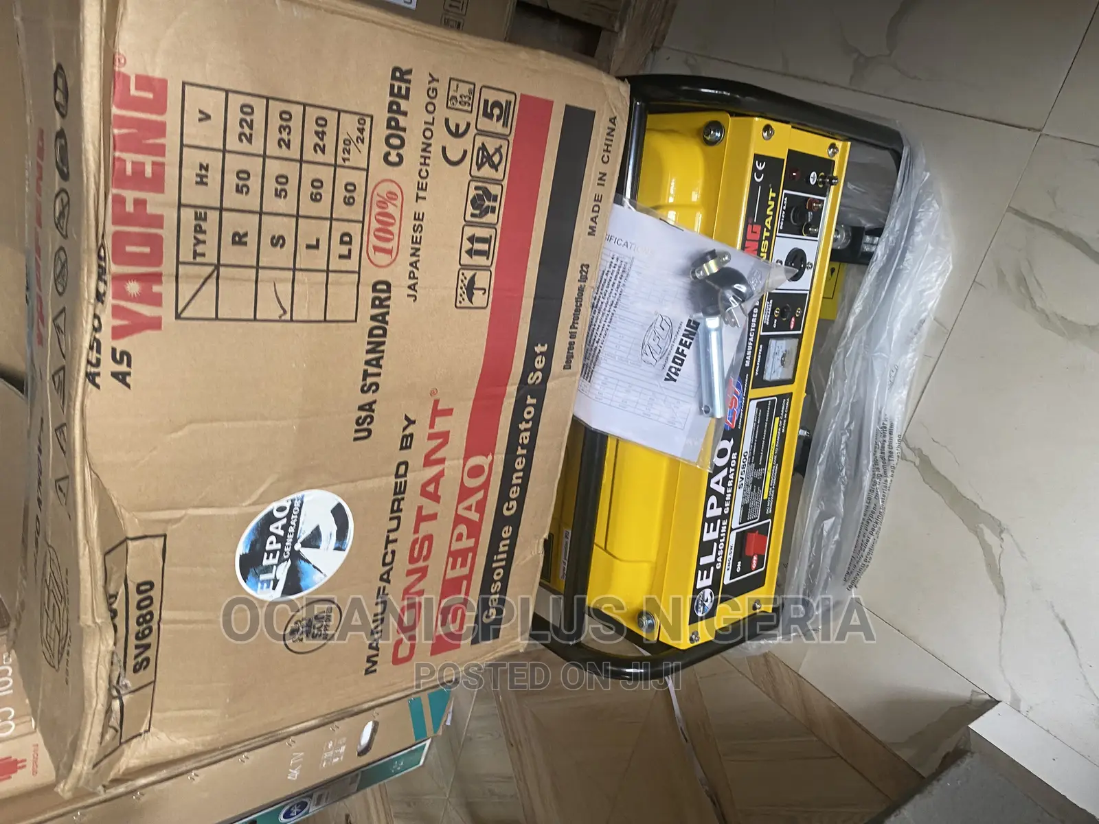 Effective Elepaq Constant 3.5kva Manual Generator (Sv5800