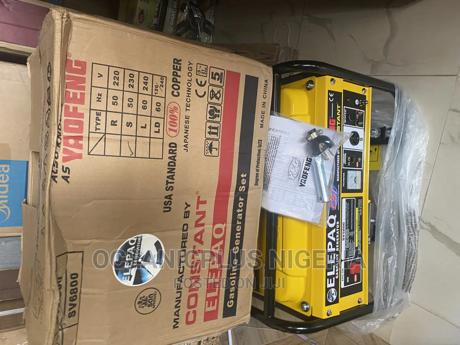 Quality Elepaq Sv6800 3.5kva Generator