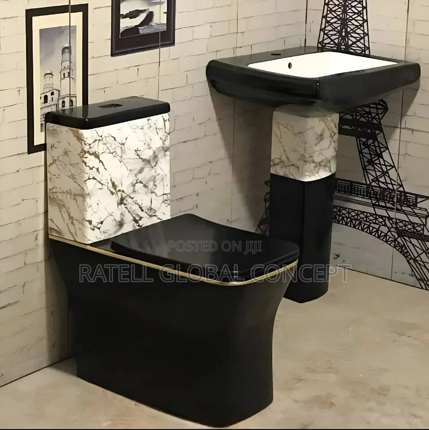 Rockford Envy [Marble Black] Executive Toilet