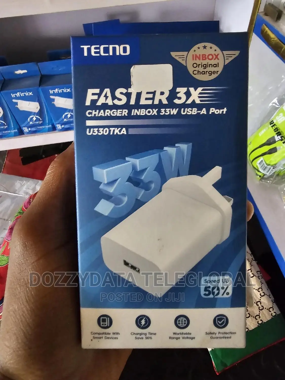 33W Charger for TECNO Camon Charger Original Adapter Charger