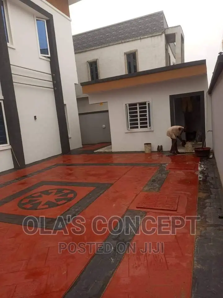 Beautiful Concrete Stamp Floor
