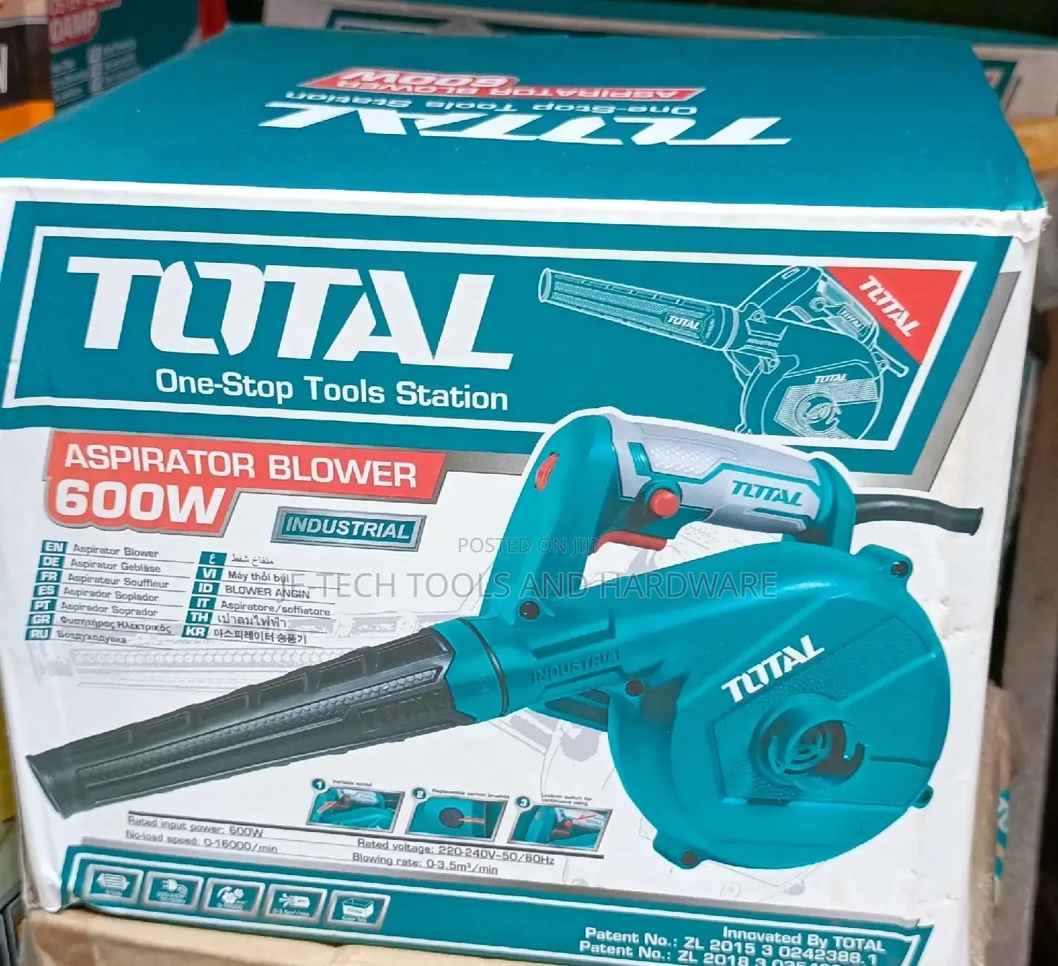 Total Blower and Vacuum Dust Cleaner 600W Variable Speed