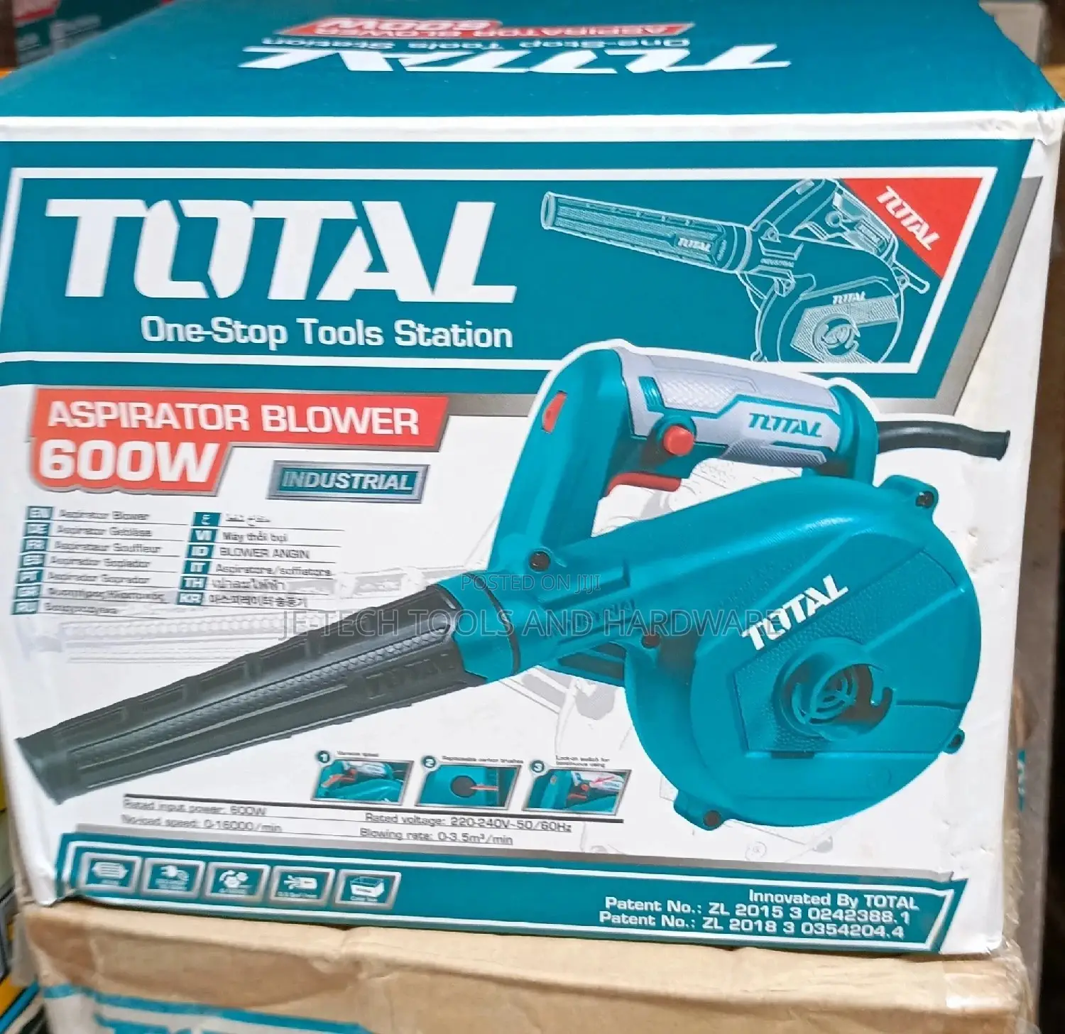 Total Blower and Vacuum Dust Cleaner 600W Variable Speed